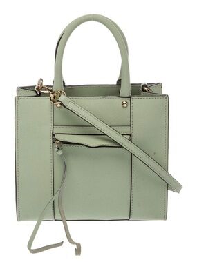 Rebecca Minkoff Sage Green Structured Crossbody Tote Bag